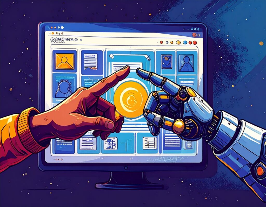 illustration article structurer contenu seo