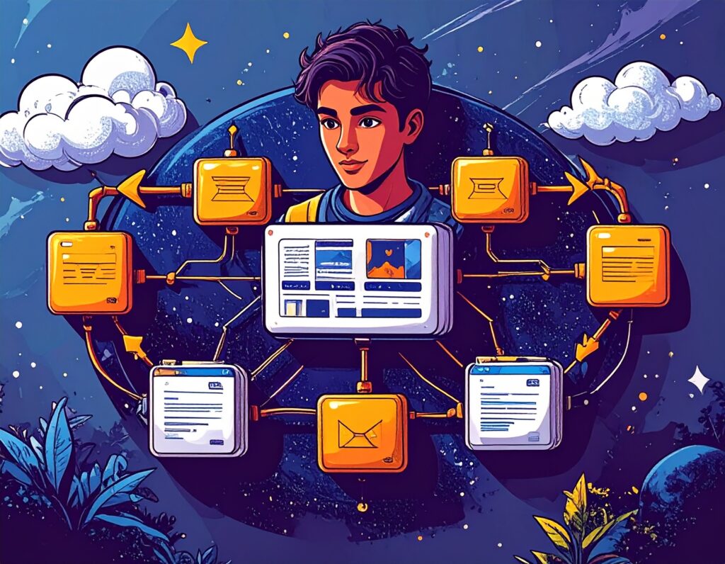 illustration article maillage interne seo